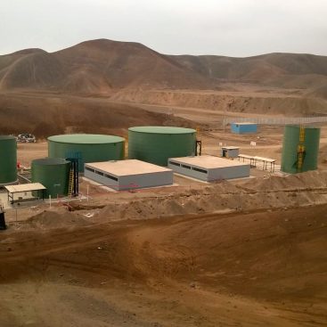 Depósitos para depuración de aguas residuales Chilca